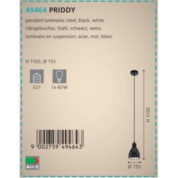 Люстра Eglo Priddy 49464-3