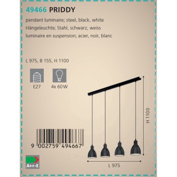 Люстра Eglo Priddy 49466-2