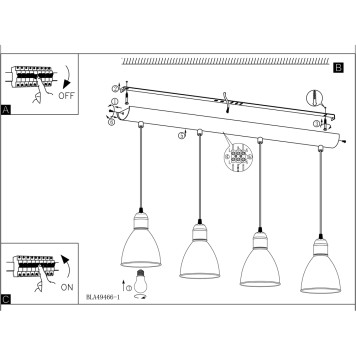 Люстра Eglo Priddy 49466-3