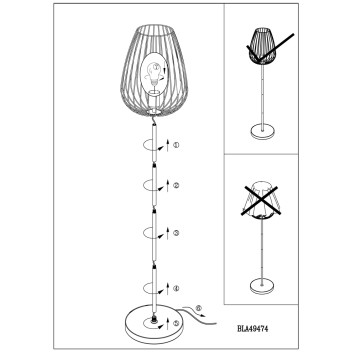 Торшер Eglo Newtown 49474-6