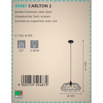 Люстра Eglo Carlton 2 49487-2