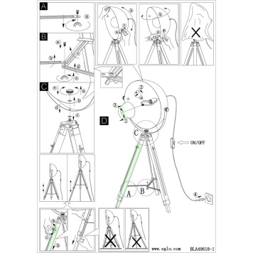 Торшер Eglo Covaleda 49618-5