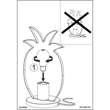 Лампа настольная Eglo Coldfield 49909-2