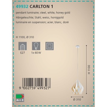 Люстра Eglo Carlton 1 49932-4