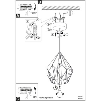 Люстра Eglo Carlton 1 49932-5