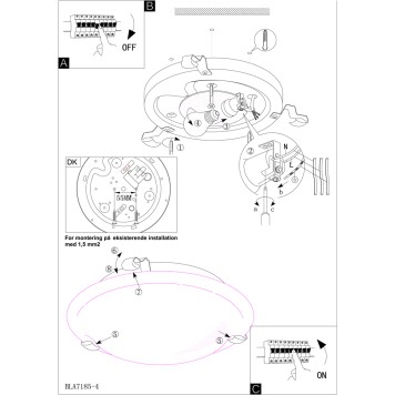 Настенный светильник Eglo Salome 7185-3
