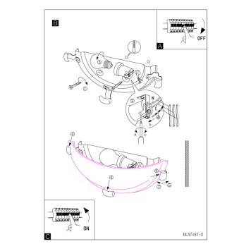 Настенный светильник Eglo Salome 7187-3