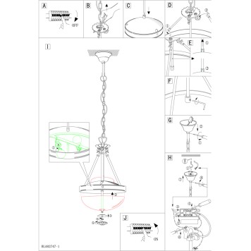 Люстра Eglo Savoy 82747-5