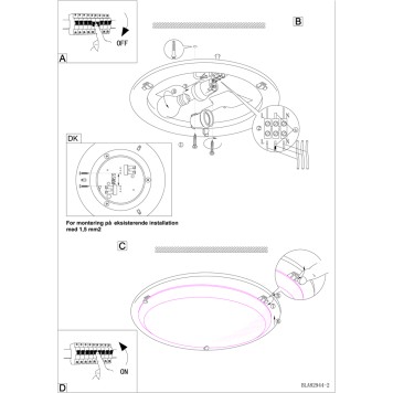 Светильник настенно-потолочный Eglo Planet 82941-3