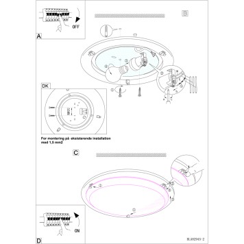 Светильник настенно-потолочный Eglo Planet 82942-3
