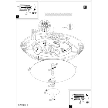 Светильник настенно-потолочный Eglo Mestre 86712-4
