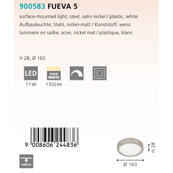 Светильник точечный Eglo Fueva 5 900583-3