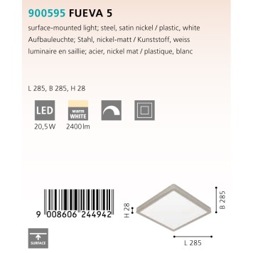 Светильник точечный Eglo Fueva 5 900595-3