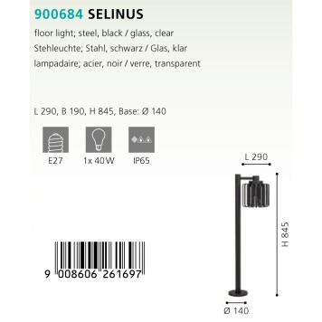 Уличный фонарь Eglo Selinus 900684-2