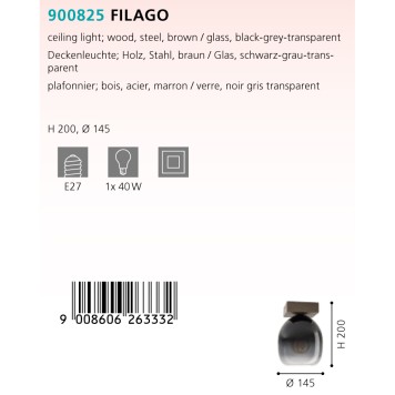 Светильник точечный Eglo Filago 900825-1