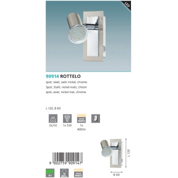 Спот Eglo Rottelo 90914-2