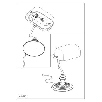 Лампа настольная Eglo Banker 90967-5