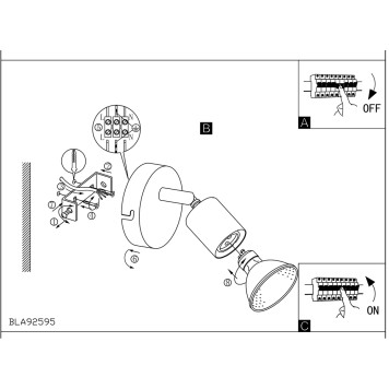 Спот Eglo Buzz-Led 92595-3