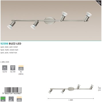 Спот Eglo Buzz-Led 92598-2