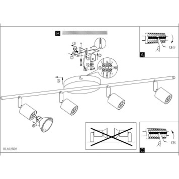 Спот Eglo Buzz-Led 92598-3