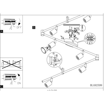 Спот Eglo Buzz-Led 92599-4