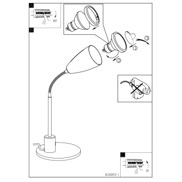 Лампа настольная Eglo Fox 92875-4