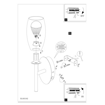 Бра Eglo Batista 3 93192-3