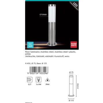 Уличный фонарь Eglo Helsinki-Led 93329-2