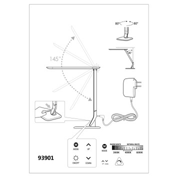 Лампа настольная Eglo Sellano 93901-4