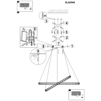Люстра Eglo Toneria 93946-2