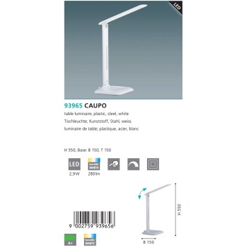 Лампа настольная Eglo Caupo 93965-2