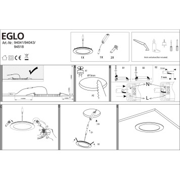 Светильник точечный Eglo Fueva 1 94043-3