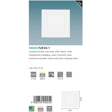 Светильник точечный Eglo Fueva 1 94045-2