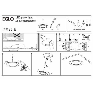 Светильник точечный Eglo Fueva 1 94056-2