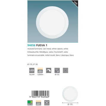 Светильник точечный Eglo Fueva 1 94056-5