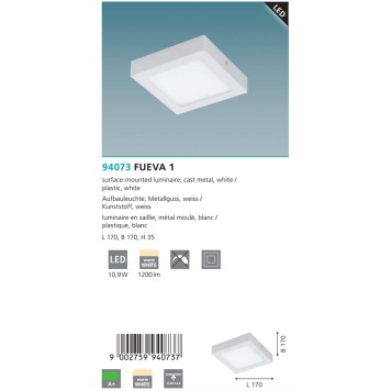 Светильник точечный Eglo Fueva 1 94073-2