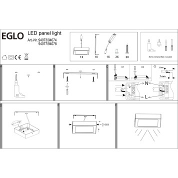 Светильник точечный Eglo Fueva 1 94074-3