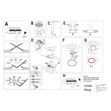 Светильник точечный Eglo Peneto 94266-3