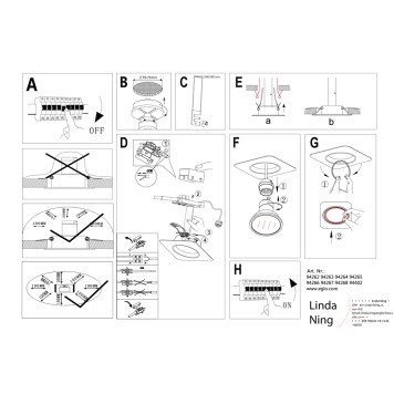 Светильник точечный Eglo Peneto 94267-3
