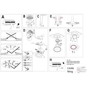 Светильник точечный Eglo Peneto 94269-2
