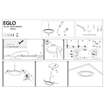 Светильник точечный Eglo Fueva 1 94518-3