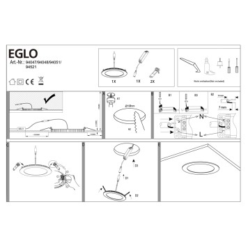 Светильник точечный Eglo Fueva 1 94521-3