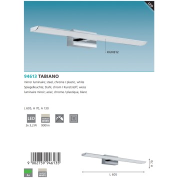 Подсветка для зеркала Eglo Tabiano 94613-2