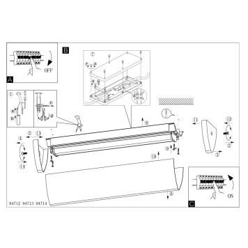 Светильник настенно-потолочный Eglo Gita 2 94714-4