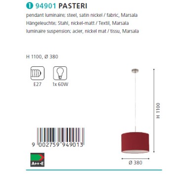 Люстра Eglo Pasteri 94901-1