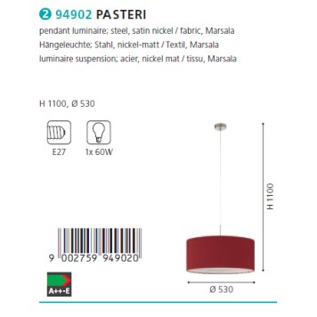 Люстра Eglo Pasteri 94902-1