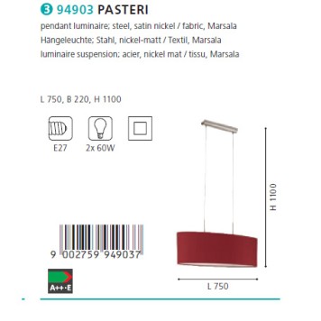 Люстра Eglo Pasteri 94903-1