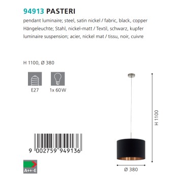 Люстра Eglo Pasteri 94913-2