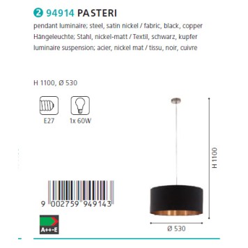 Люстра Eglo Pasteri 94914-2