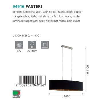 Люстра Eglo Pasteri 94916-1